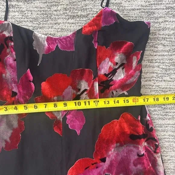 NWT Hutch Nalini Jumpsuit Floral Velvet Size 14
